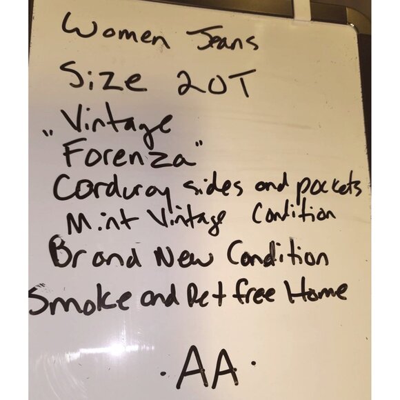 Vintage 20T Denim Pants With Corduroy Stripes Pockets - Picture 9 of 9